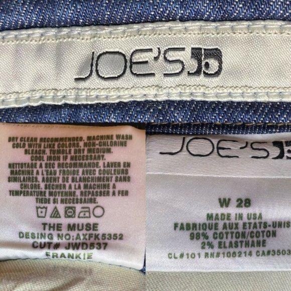 Joe's Jeans Muse Fit Dark Wash Blue Denim Women's Sz 28 EUC - Picture 8 of 8